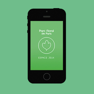 Application pour le Parc floral de Paris